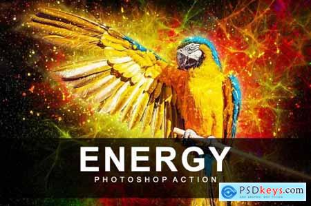 Energy Photoshop Action 6797882