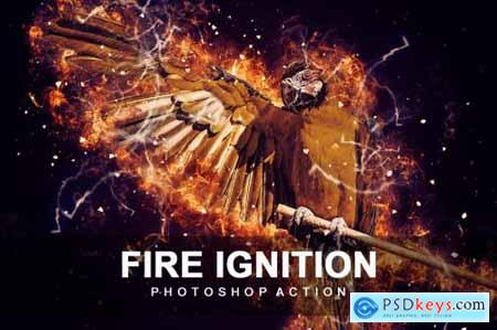 Fire Ignition Photoshop Action 6800279