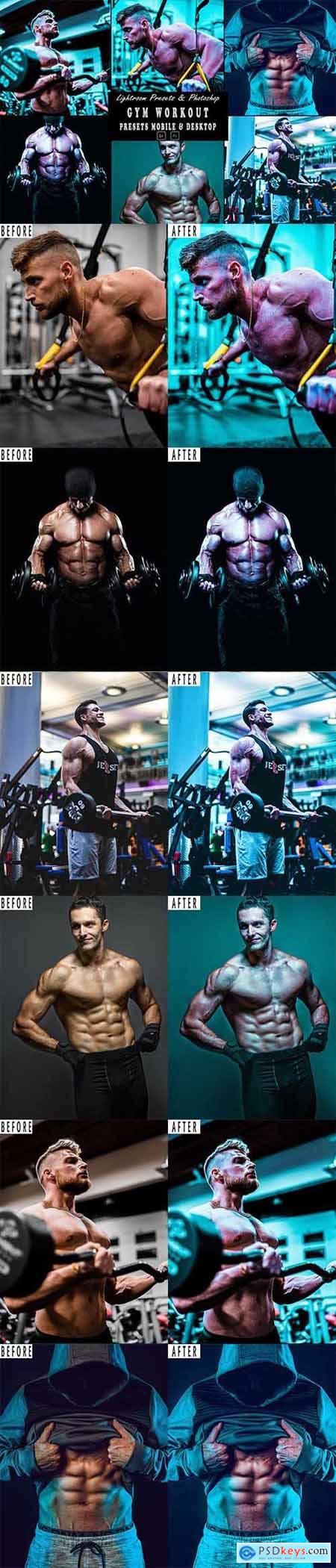 Gym Workout Tone Photoshop Action & Lightrom