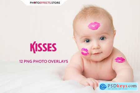 12 Kisses Photo Overlays 6672786
