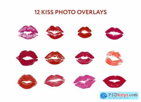 12 Kisses Photo Overlays 6672786