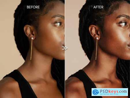 Moody DARK SKIN Beauty Portrait Lightroom Presets