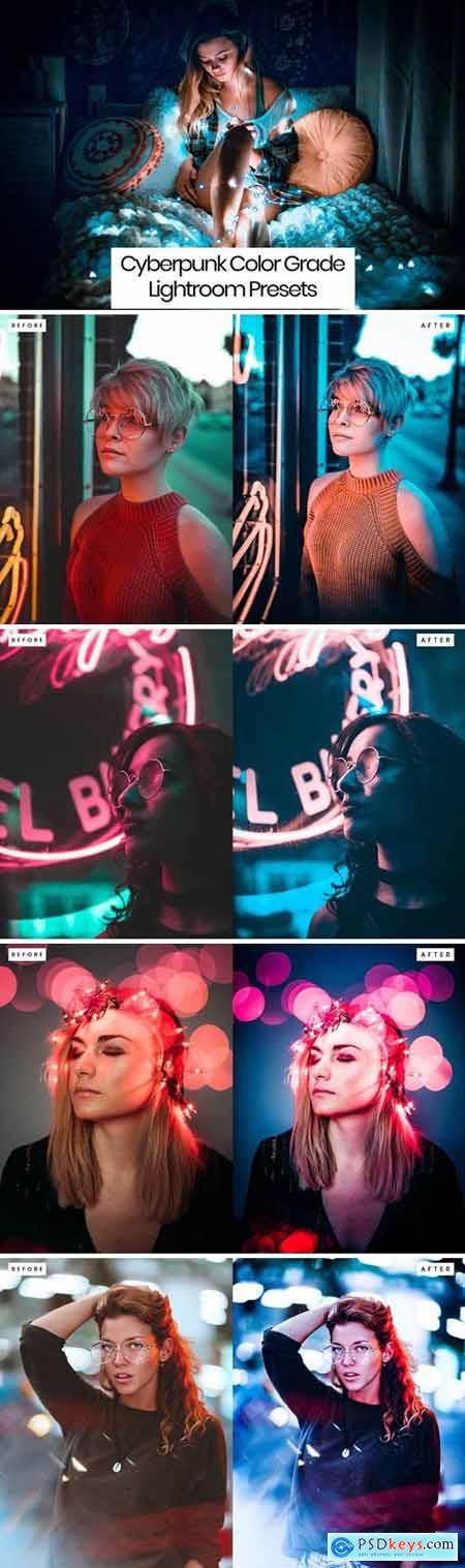 Cyberpunk Color Grade Lightroom Presets