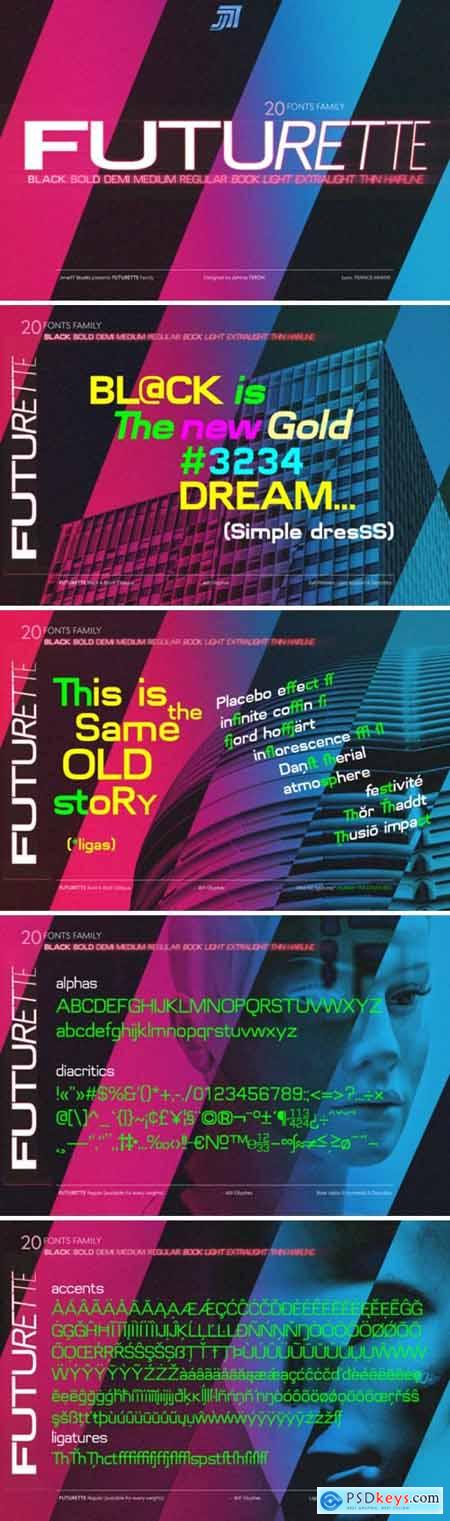 Futurette FF Font