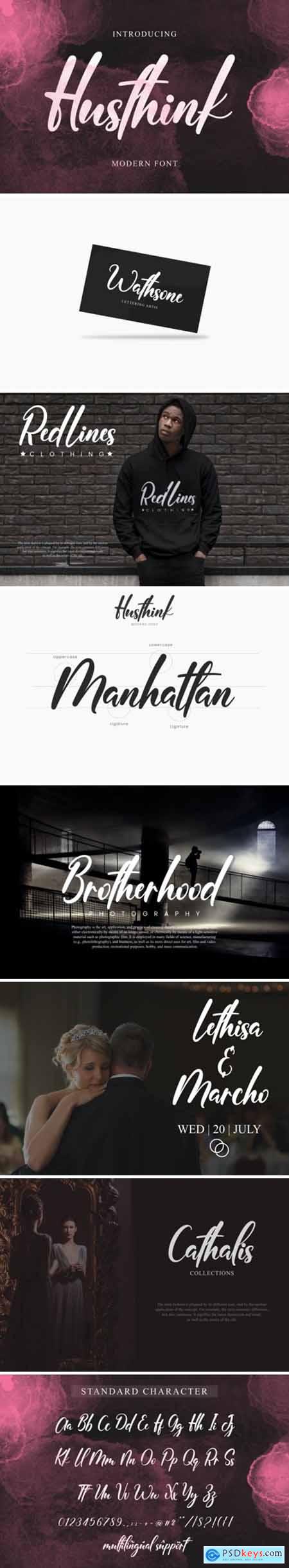 Husthink Font