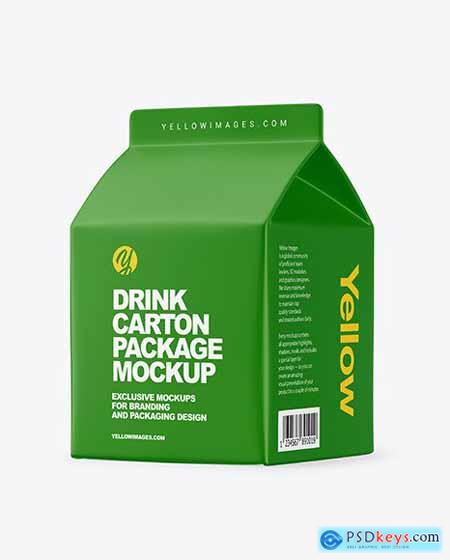 Matte Drink Carton Pack Mockup 94983