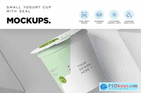 Yogurt Cup Mockups 6849615