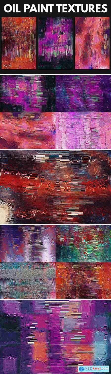 Abstract Oil Paint Textures