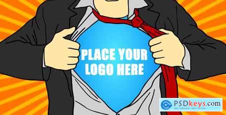 Superhero Cartoon Logo 9001444