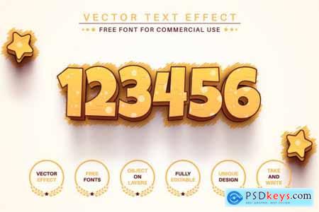 Childish Stroke Editable Text Effect, Font Style 6832201