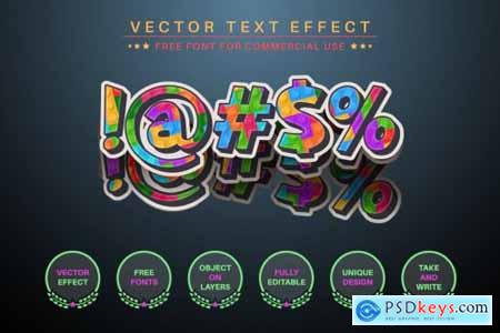 Puzzle Connect - Editable Text Effect, Font Style 6859195