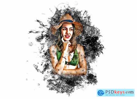 Ink Drawing Photoshop Action 6895568