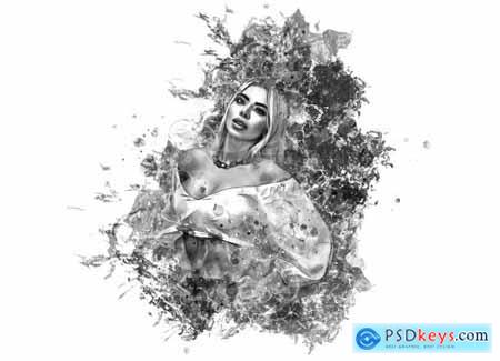 Ink Drawing Photoshop Action 6895568