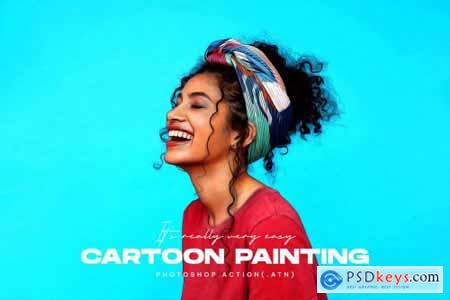 Cartoon Painting Photoshop Action