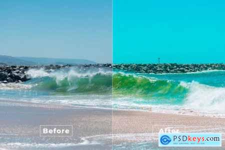 Coast Photoshop Action & LUTs