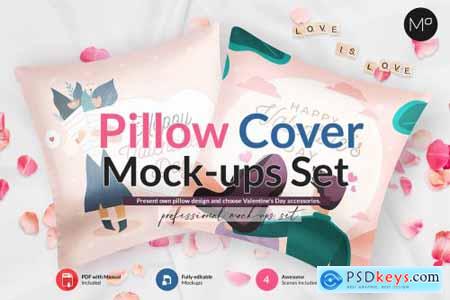 Pillow Cover 4x Mock-ups 5890086