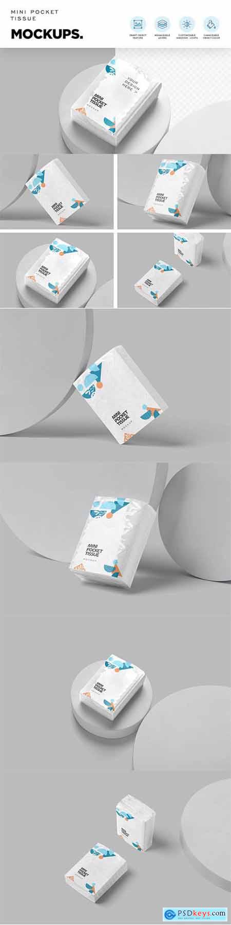 Pocket Tissue Pack Mockups 6859920