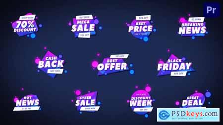 Sale & News Neon Badges [Premiere Pro] 35763995