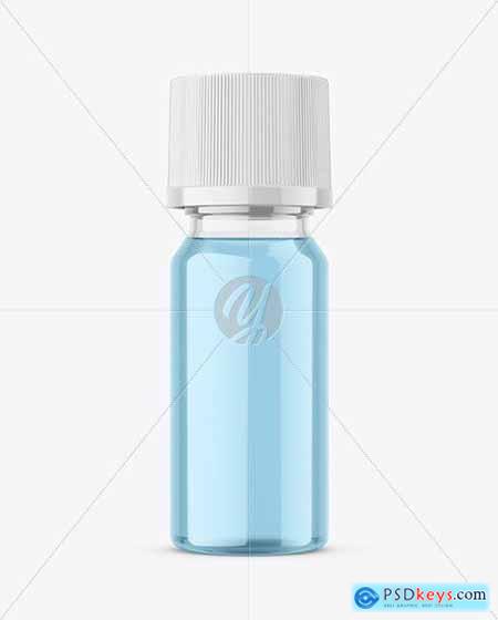 Clear Glass Cosmetic Bottle Mockup 95046