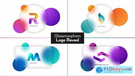 Glassmorphism Logo Reveal 32164235