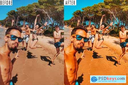 Rio Beach Tone Photoshop Action & Lightrom Presets