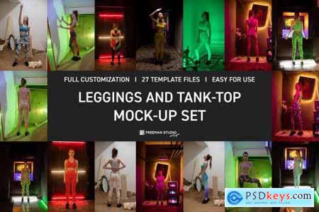 Leggings and Tank-Top Mock-Up Set 6790394