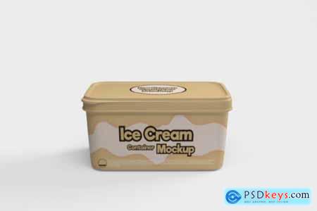 Ice Cream Container Mockup