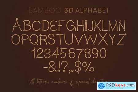 Bamboo - 3D Lettering