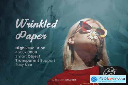 Wrinkled paper photo effect