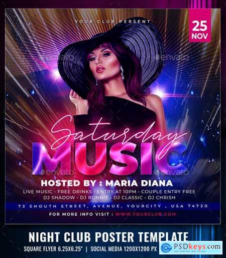 Music Party Poster Template 33137326