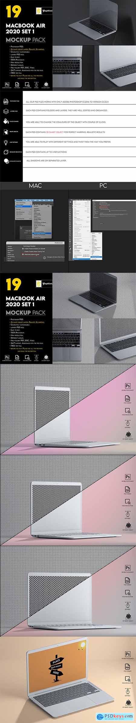 MacBook Air 2020 Mockup Set 1 6850322