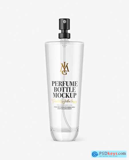 Clear Glass Perfume Bottle Mockup 65823