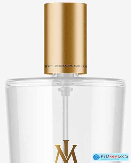 Clear Glass Perfume Bottle Mockup 65823