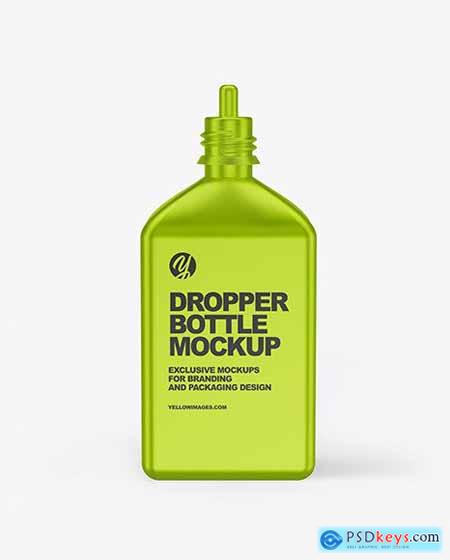 Metallic Dropper Bottle Mockup 65822