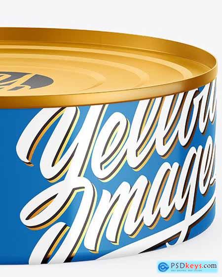 Metallic Tin Can w- Glossy Finish Mockup 65695