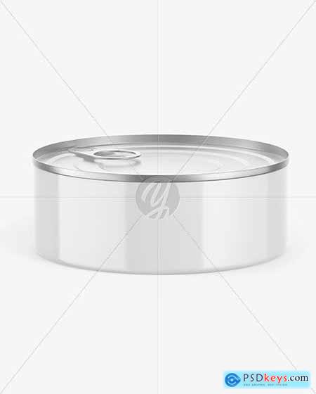 Metallic Tin Can w- Glossy Finish Mockup 65695