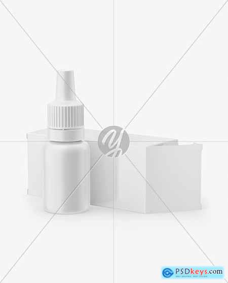 Matte Dropper Bootle with Glossy Paper box mockup 65546
