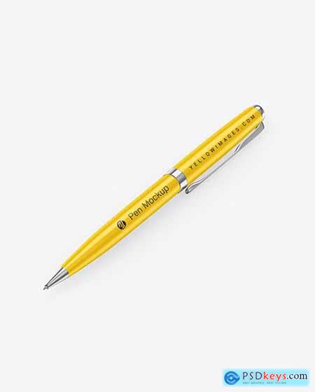 Metallic Pen w- Matte Finish Mockup 65816