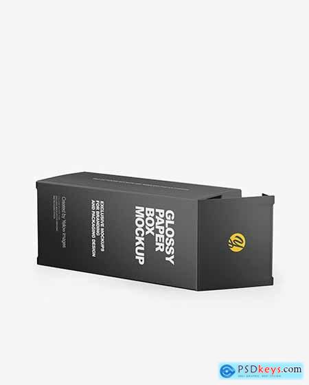 Matte Dropper Bootle with Glossy Paper box mockup 65546