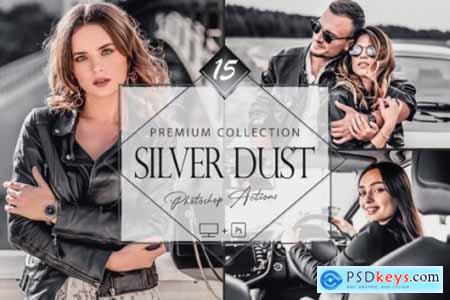 15 Silver Dust Photoshop Actions