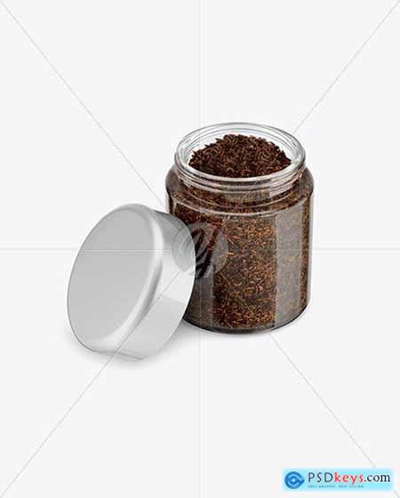 Clear Glass Tea Jar Mockup 66500