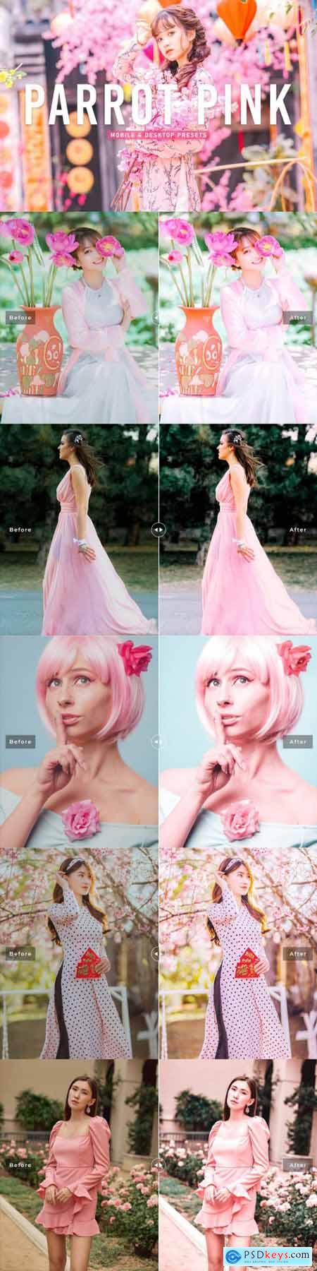 Parrot Pink Pro Lightroom Presets 6924894