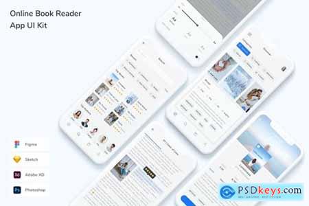 Online Book Reader App UI Kit