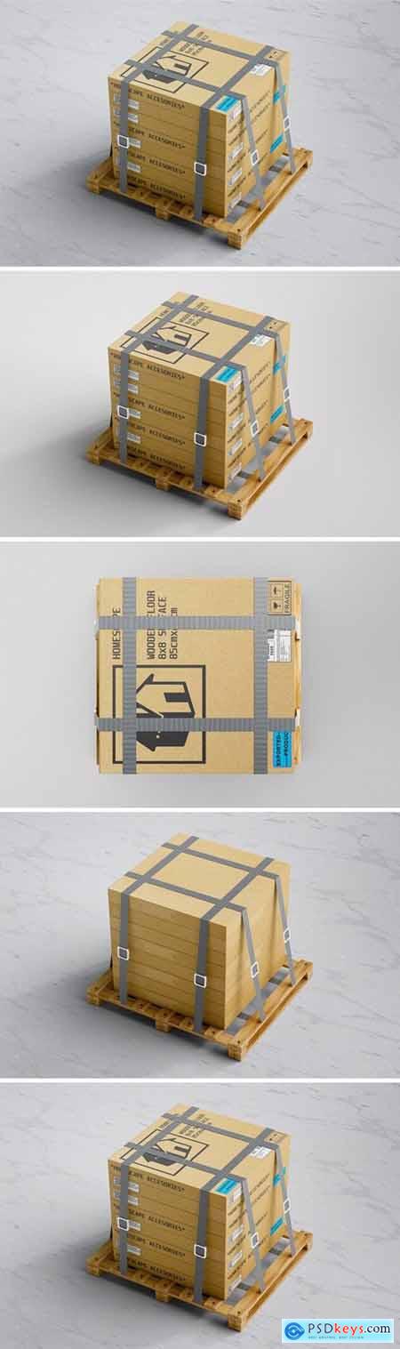 Cardboard Big Packaging Mockups