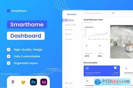 Smarthome Dashboard - UI Design