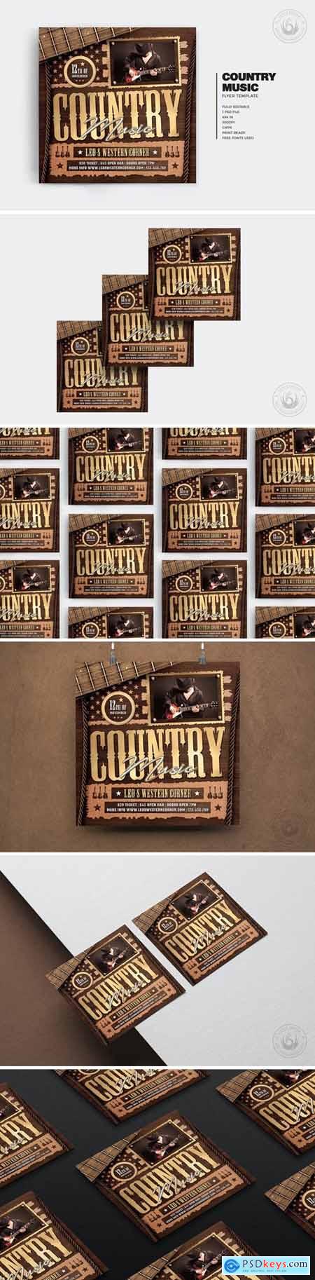 Country Music Flyer Template V8