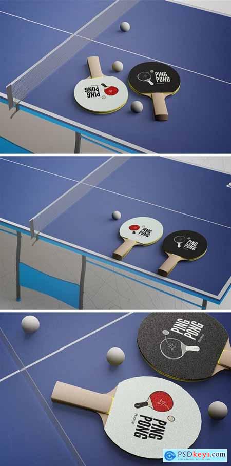 Table Tennis Racket Mockups