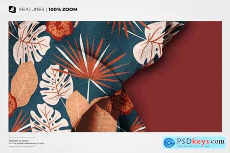 Linen Wrapping Cloth Mockup 6810825