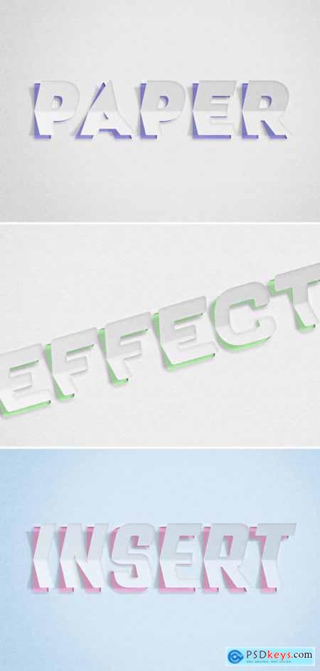 Paper Cutout Text Effect Mockup 481695609