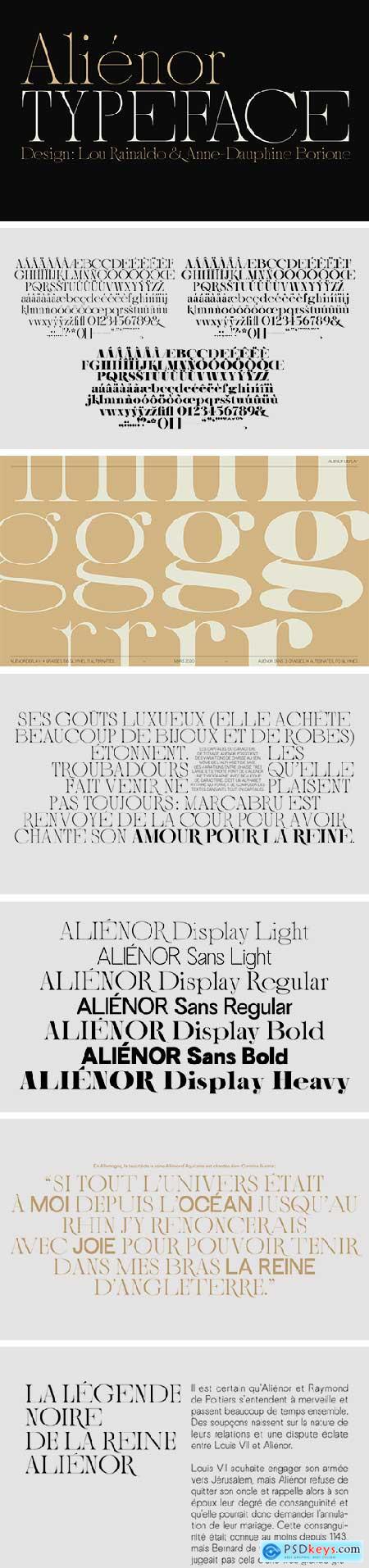 Alienor Display Typeface